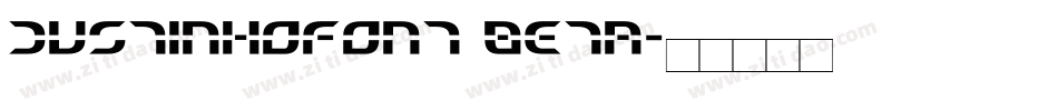 dustinhofont beta字体转换